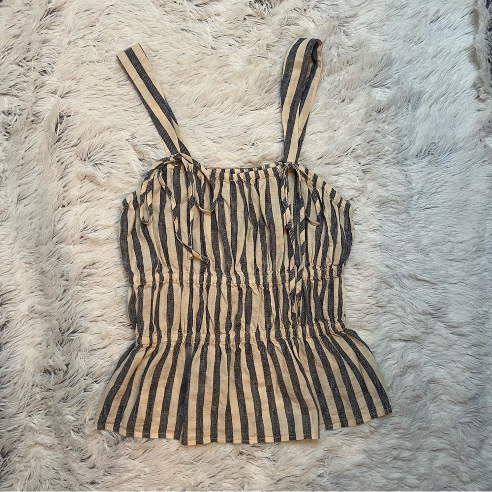 Universal Thread Blue and Cream Tank Top